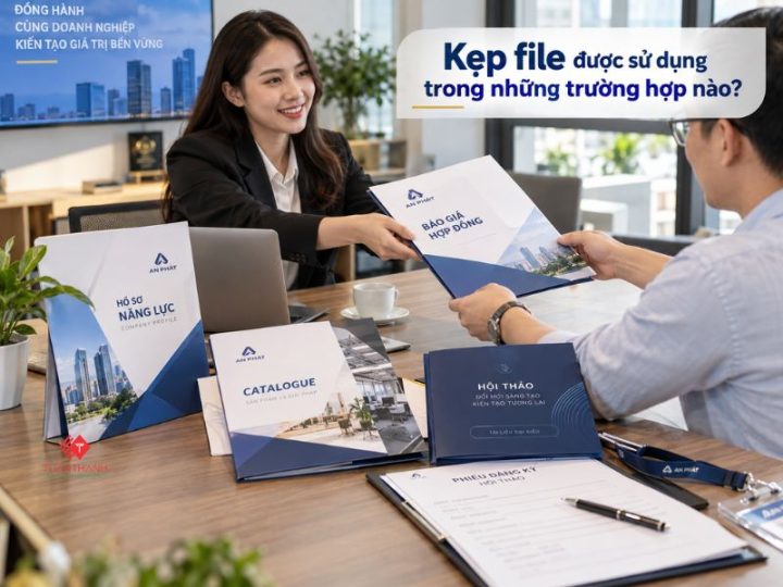 Kẹp file chuyên nghiệp sử dụng đựng hồ sơ, hợp đồng và tài liệu khi gặp khách hàng