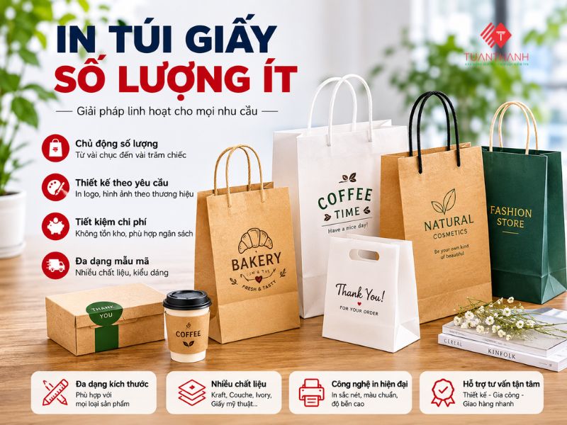 In Túi Giấy Số Lượng Ít Tại Hà Nội – Nhận In Theo Yêu Cầu