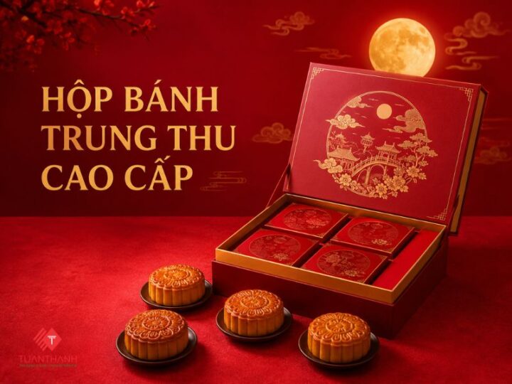 Hộp bánh Trung thu cao cấp thiết kế sang trọng