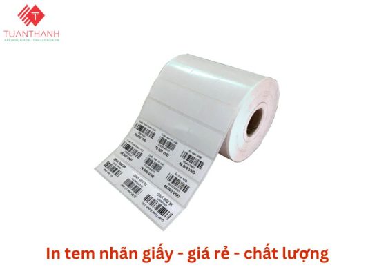 in tem nhãn giấy giá rẻ