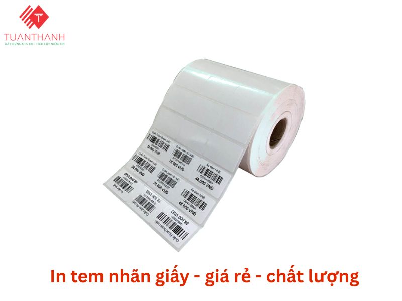 in tem nhãn giấy giá rẻ