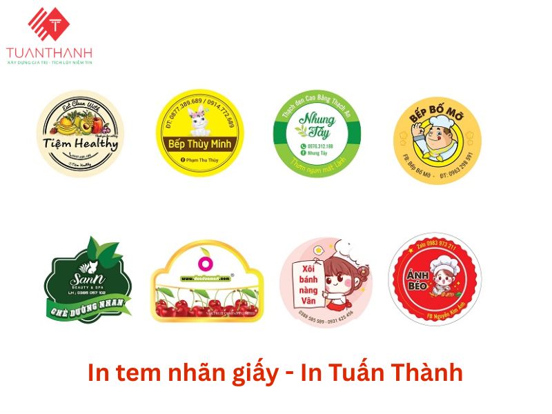 Dịch vụ in tem nhãn tại In Tuấn Thành