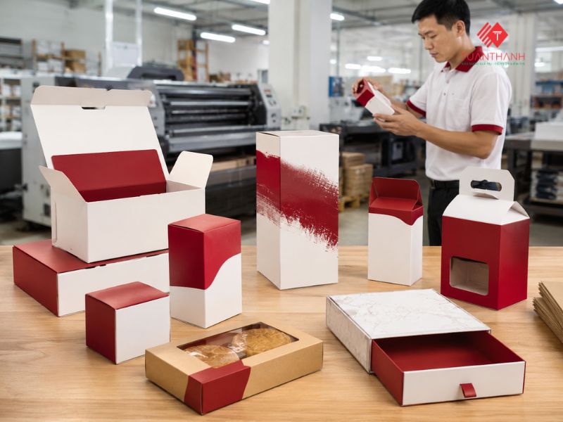 In hộp giấy giá rẻ tại Hà Nội theo kích thước yêu cầu