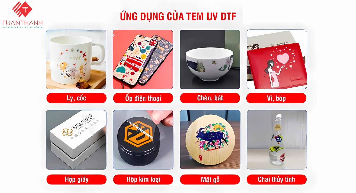 In tem nhãn decal UV DTF