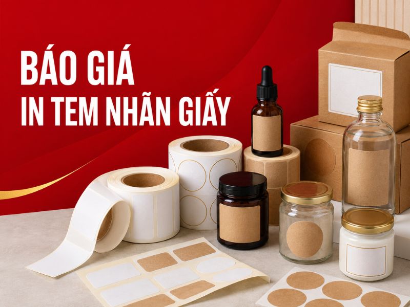 Báo Giá In Tem Nhãn Giấy Tại Hà Nội Chi Tiết 2026 1 Báo giá in tem nhãn giấy theo kích thước và số lượng