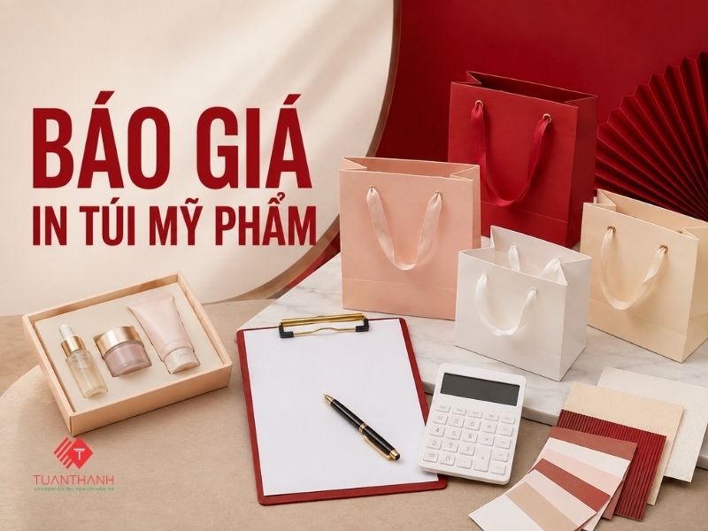 Báo giá in túi giấy đựng mỹ phẩm theo số lượng