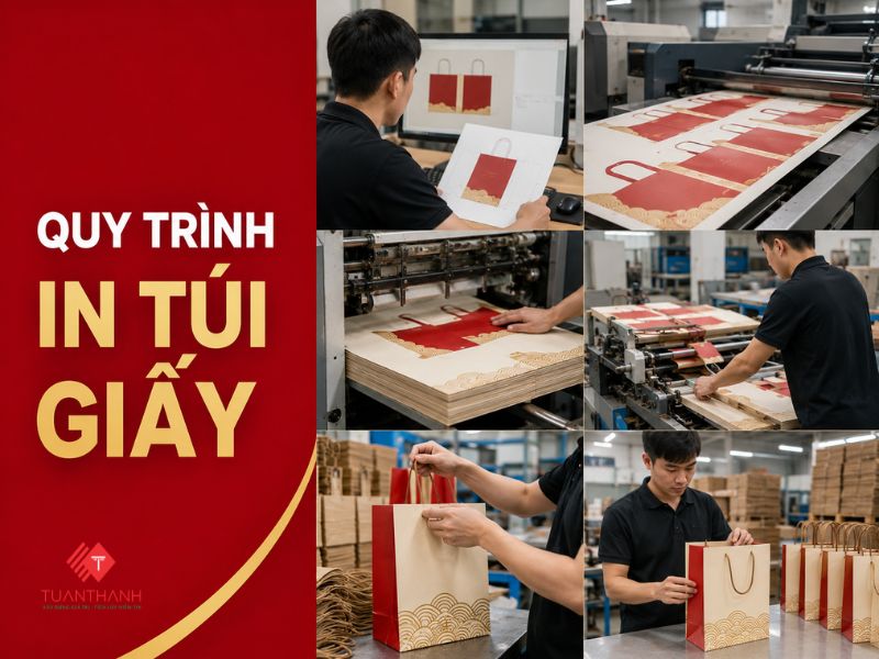 Quy trình in túi giấy giá rẻ tại xưởng In Tuấn Thành