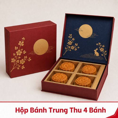 hộp bánh trung thu 4 bánh