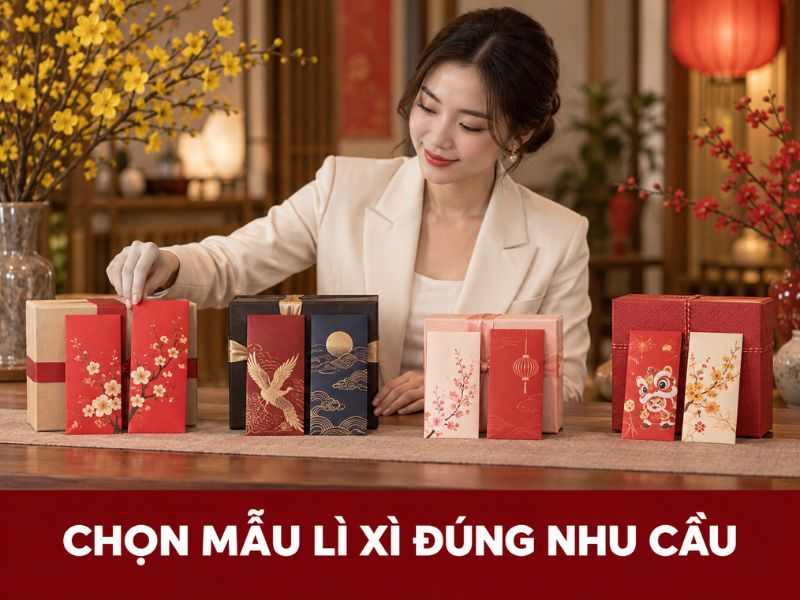 In Lì Xì Tết Theo Yêu Cầu Tại Hà Nội, In Logo Riêng 5 Chuyên viên tư vấn lựa chọn mẫu in lì xì Tết theo nhu cầu