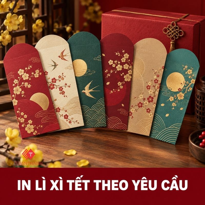 In Lì Xì Tết Theo Yêu Cầu Tại Hà Nội, In Logo Riêng