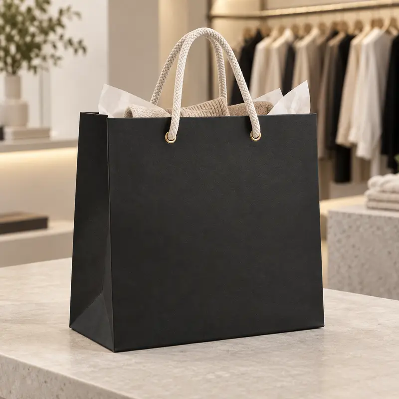 Túi Giấy Shop Quần Áo Có Quai Dây