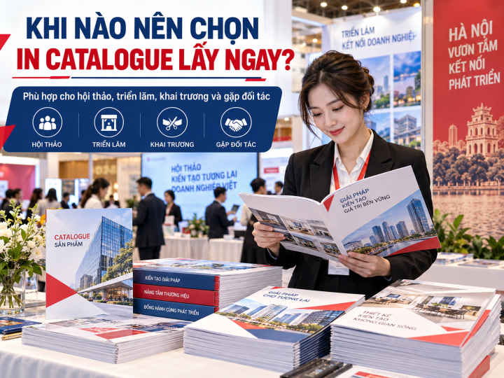 In catalogue lấy ngay tại Hà Nội phục vụ hội thảo, triển lãm, khai trương và gặp gỡ đối tác doanh nghiệp.